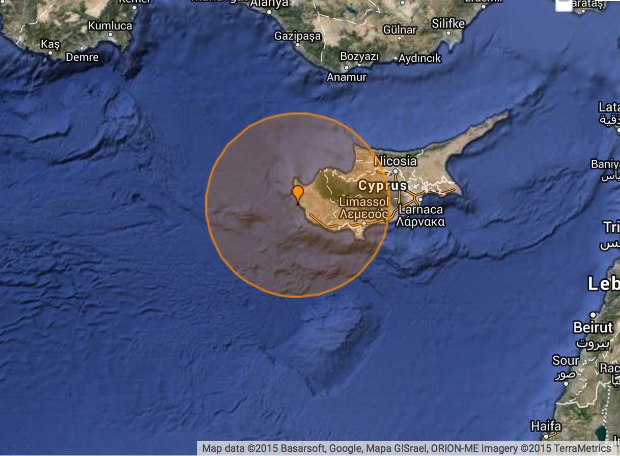 землетрясение в пафосе на кипре