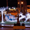 Светодиодная рождественская инсталляция в центре Финикудес, Ларнака